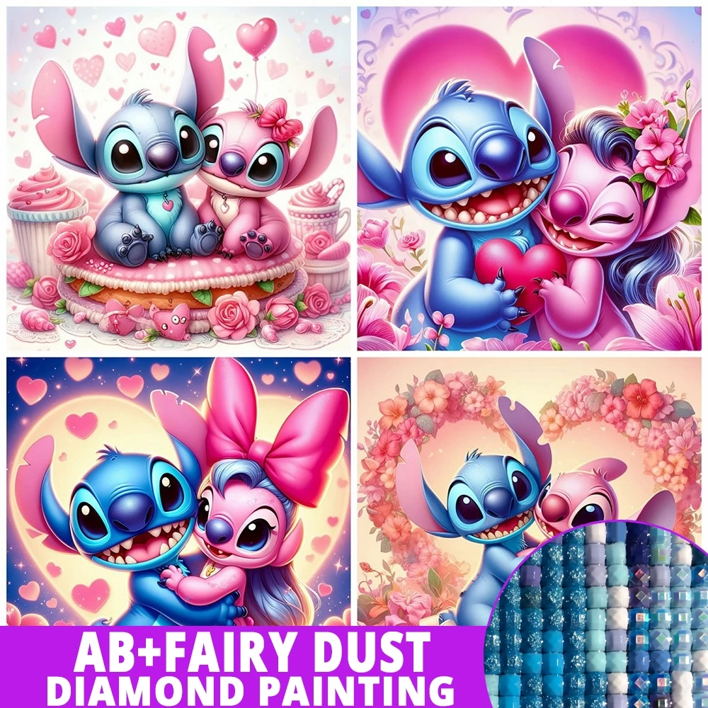 Fairy Dust AB Diamond Painting Stitch Angel Embroidery Cartoon Mosaic Picture Rhinestones 5D DIY New Arrival Decor For Home