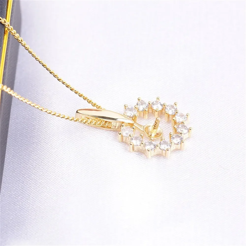 

DIY Gold-Plated Pearl Pendant Setting, Handmade Jewelry Crafting Accessories Jewelry Findings No Pearl No Chain