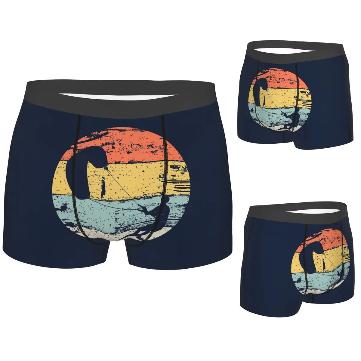 

Трусы-боксеры, шорты для воздушного змея, бортбордист, трусики Gif, мужское вентилируемое нижнее белье для мужчин, подарки бойфренду