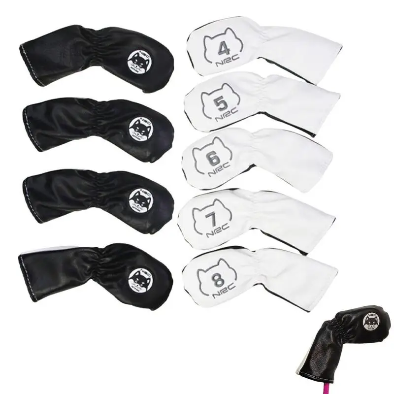 

Golf Club Head Cover 9X Golf Headcovers Number Alphabet Design Golf Equipment Sports Fan Club In All Weather Conditions For All