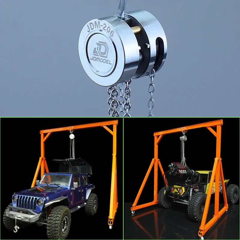 Metal Lifting Chain Crane Hook for 1/10 RC Crawler Car Traxxas Trx4 Defender Axial Scx10 Yikong RC Truck SCANIA Volvo MAN BENZ