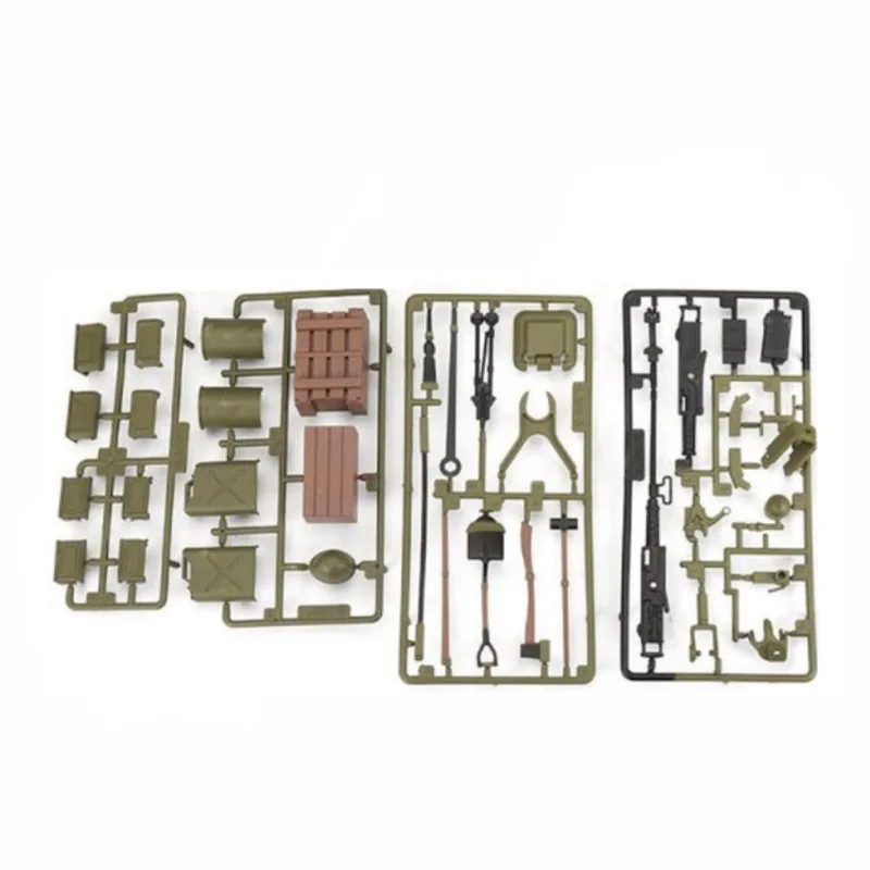 Dla 1/16 Henglong Tank 3898-1 USA Sherman M4A3 zbiornik RC plastikowy żołnierz akcesoria torby części