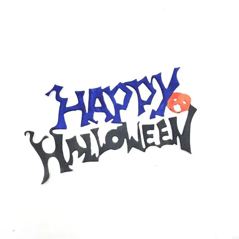 

97BA Happy Halloween Metal Cutting Dies Stencil DIY Scrapbooking Album Paper Card Template Mold Embossing Craft Decoration