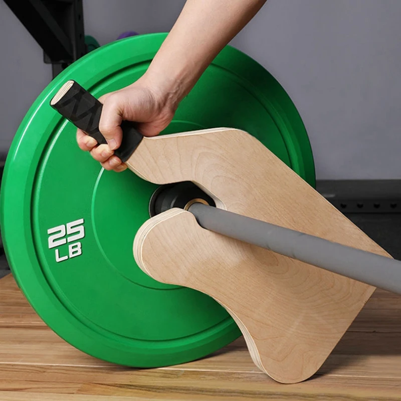 New-Wooden Deadlift Jack Barbell Jack Barbell Lift Jack For Weight Training Bar, Barbell Stand Barbell Lifting Board