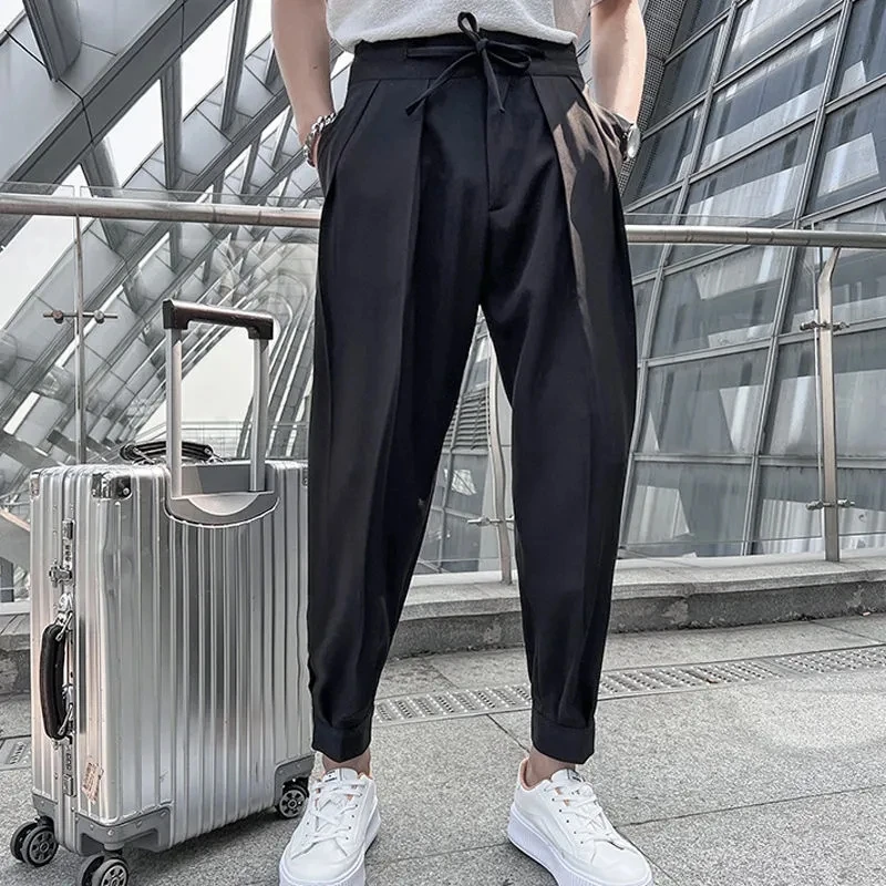 2024 Brand Clothing Men\'s Spring High Quality Casual Pants/Male Summer Fashion Business casual Trousers Loose Haroun Pants 28-38