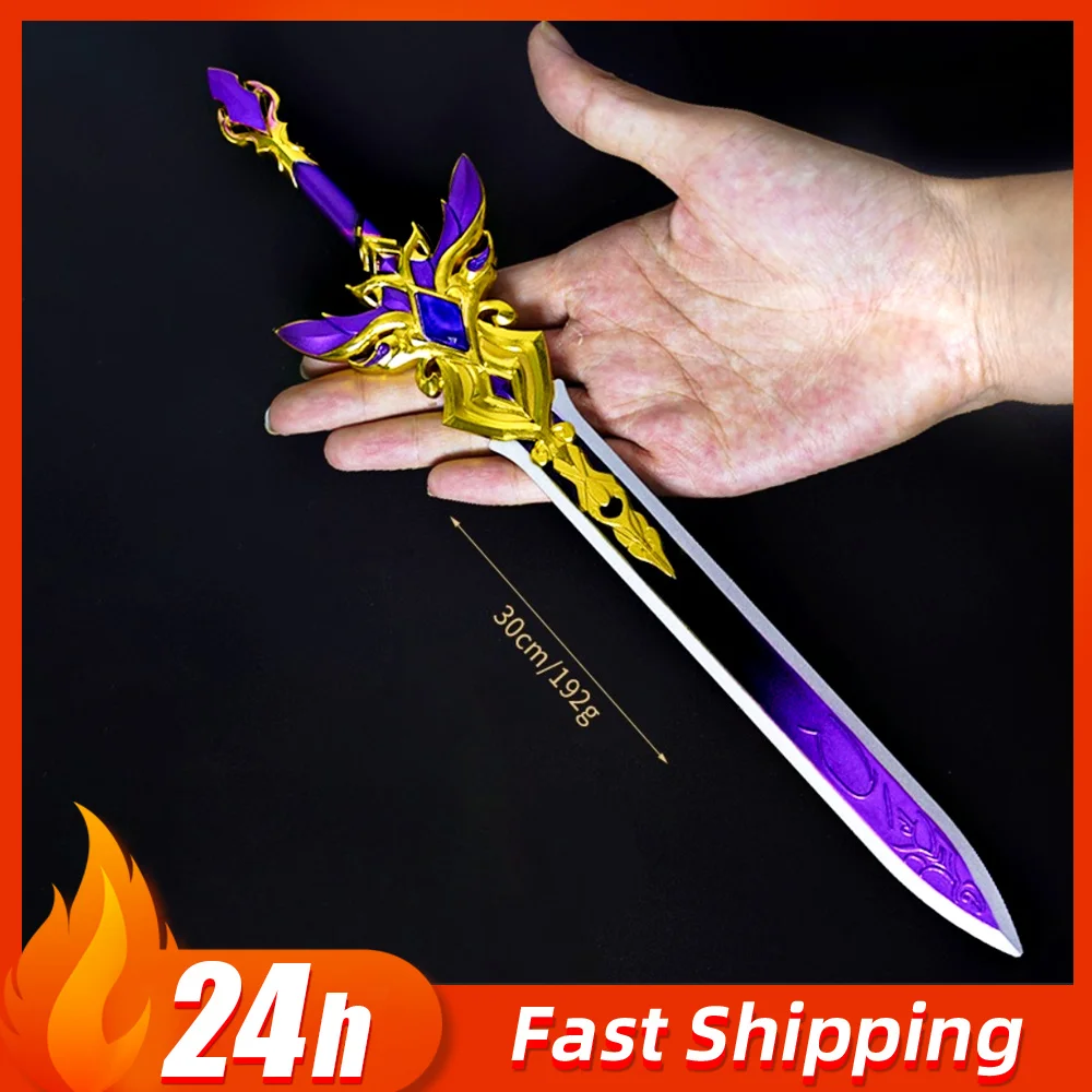 30 cm Spielperipheriegeräte Nameless Schwert Waffen Modelle Cosplay Requisiten Katana Metallhandwerk Sammlerstück Ornamente Geschenke für Jungen Spielzeug