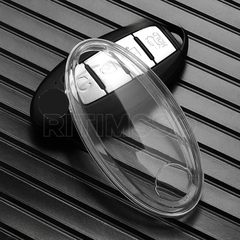 Transparent TPU Car Remote Key Case Cover Shell Fob for Nissan Qashqai Juke J10 J11 X-Trail T32 T31 Kicks Tiida Pathfinder Note