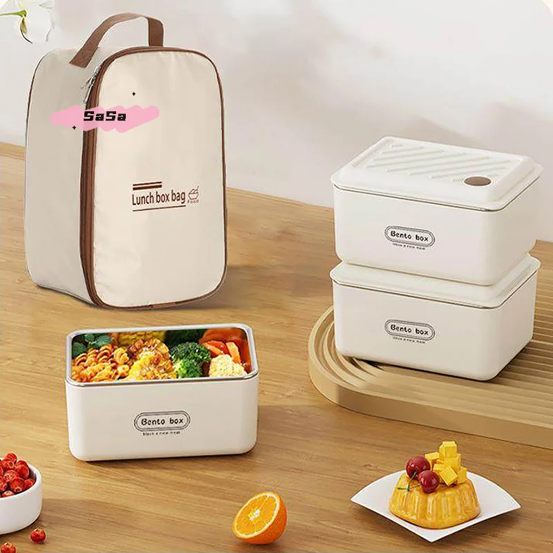 Portable Stainless Steel Lunch Box Set with Bag - Sealed Insulated Multi-functional Bento Box for Picnics And Work