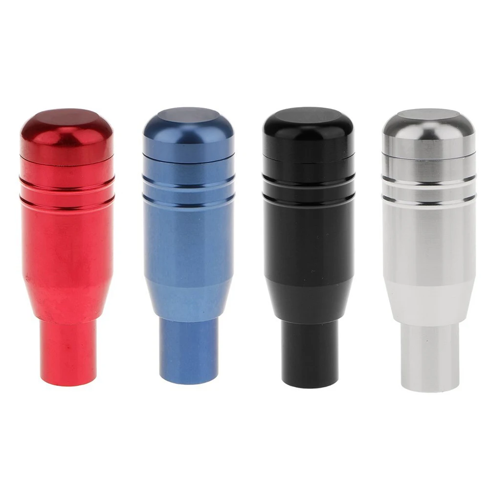 

Aluminum Alloy Universal Automatic Transmission Gear Stick Knob Cover Chrome Spiral Apron Design Easy Installation 3 Adapters