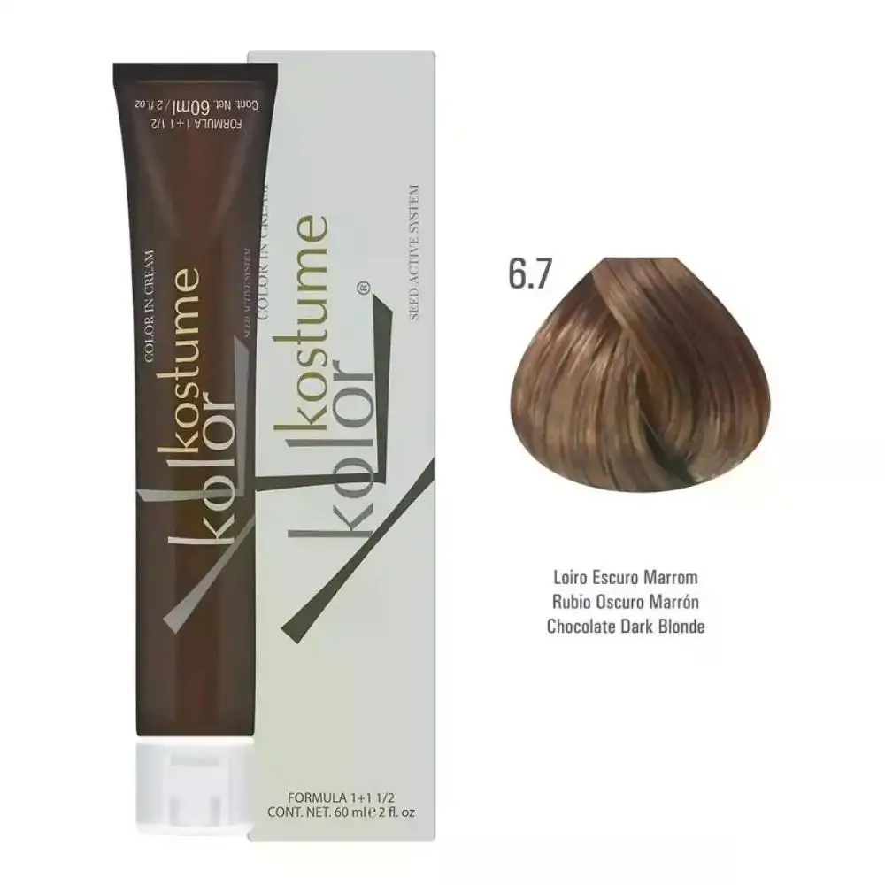 Coloring 6.7 Dark Blonde Brown Kostume Kolor 60Ml