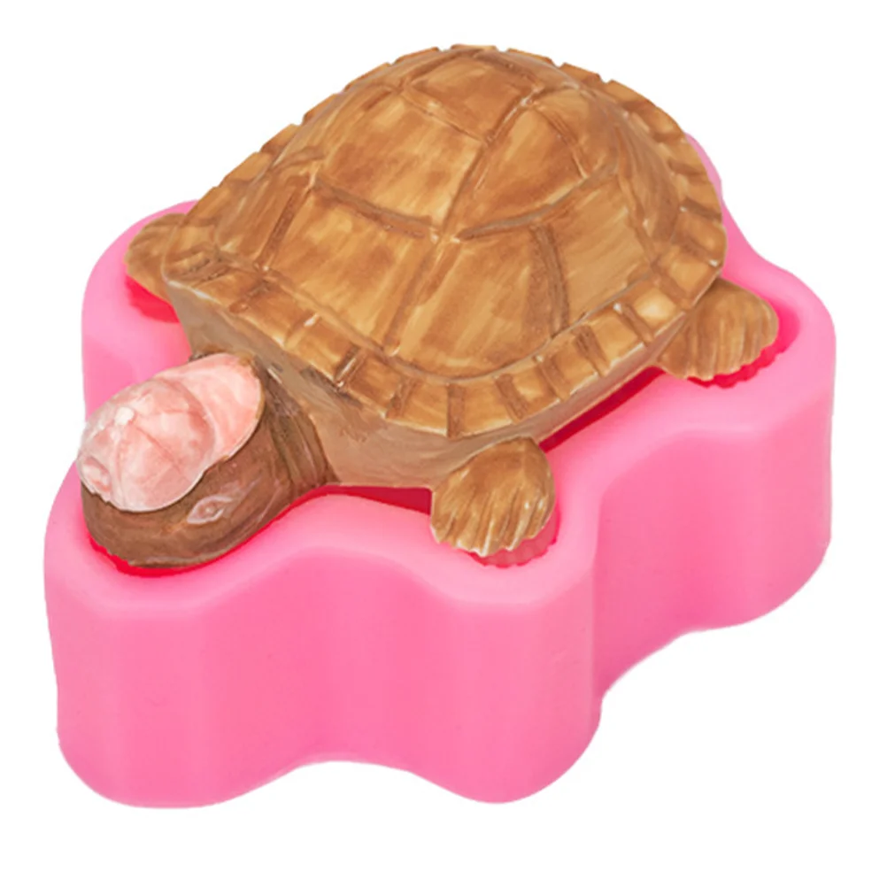 Turtle Silicone Mold Shaped Ornament Sea Polymer Clay Syrup DIY Crafts Supplies Silica Gel Reusable Durable