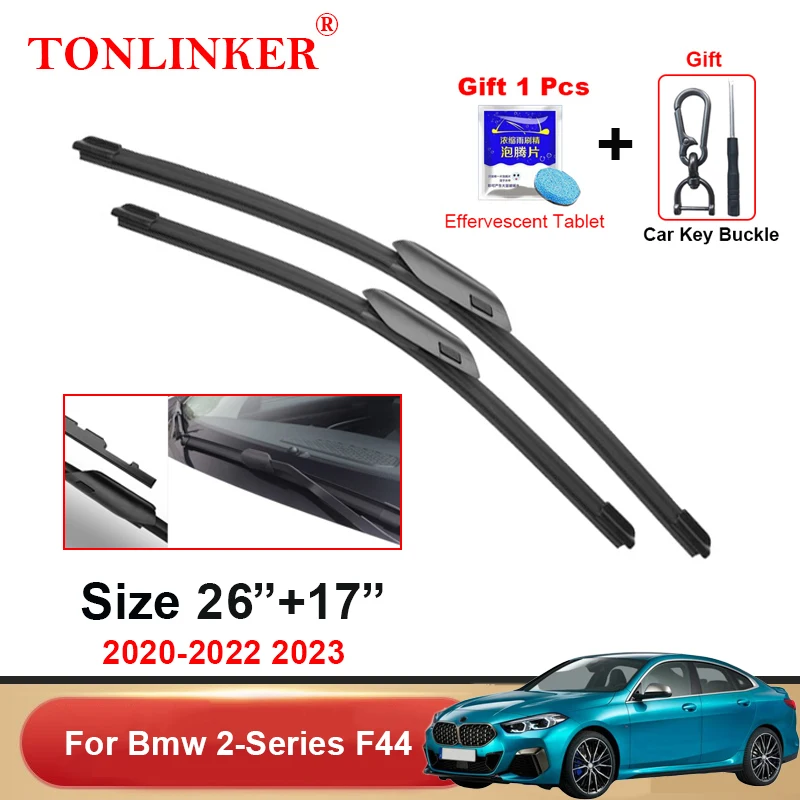 

TONLINKER Car Wiper Blades For Bmw 2 Series F44 F45 F46 2014-2023 F22 2014-20 Car Accessories Front Windscreen Brushes Cutter