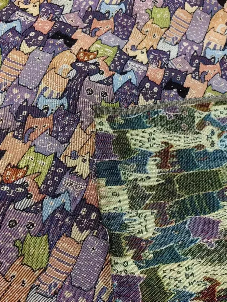 

Dye Woven Jacquard Fabric Diy Pillows Hats Apparel Sewing Fabric Wholesale Cloth for By The Meter Diy Material
