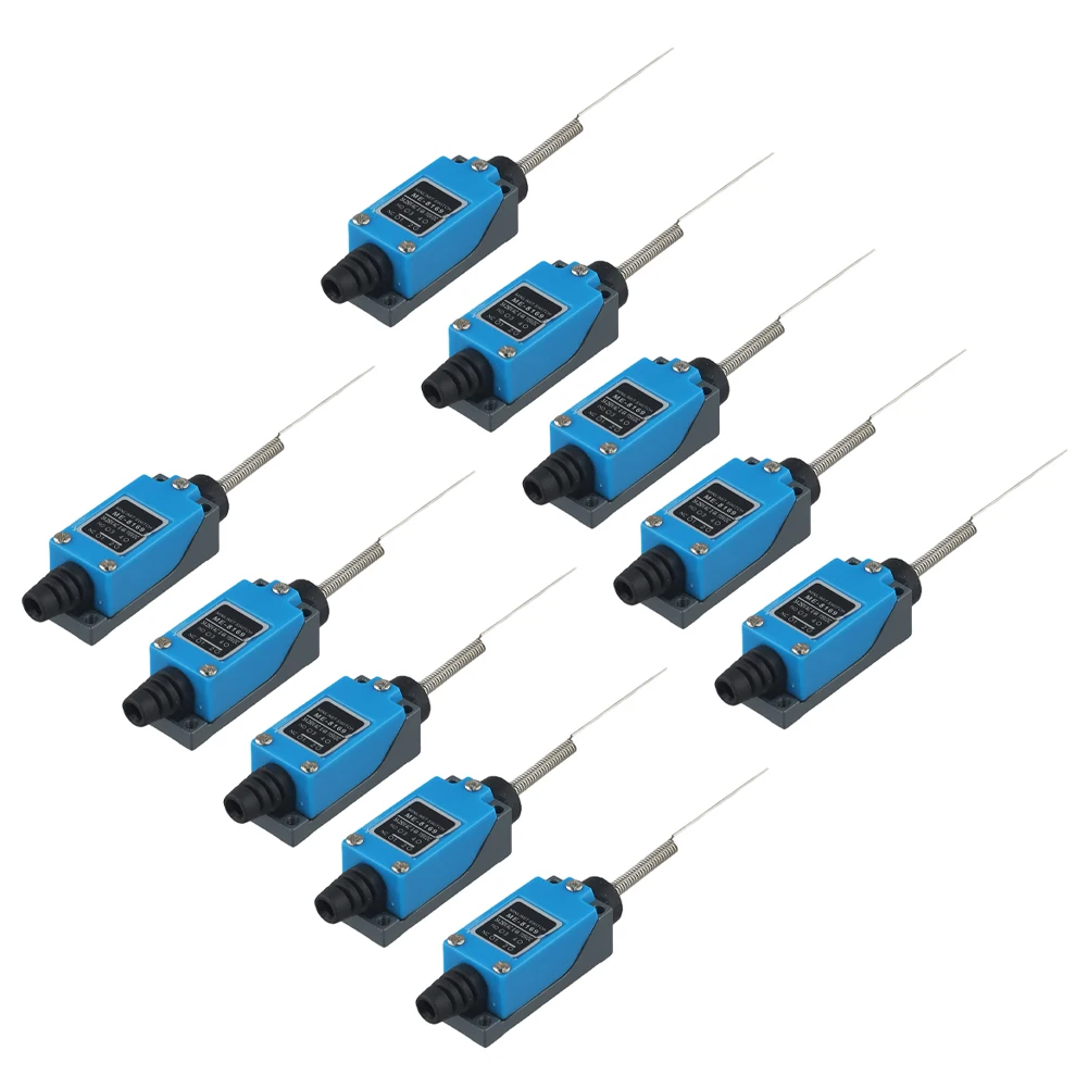 

10Pcs IP65 Travel Switch ME-8169 Limit Sensor Mini Switch Limit Switch 250V/5A 1NO1NC For Line Self-regulation Safety Protection
