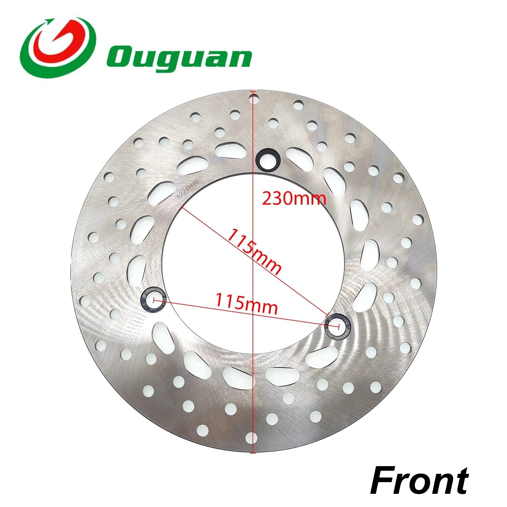 ouguan 230mm For YAMAHA NMAX125 NMAX155 GPD125-A GPD155-A N-MAX OCITO 125 155 Front Rear Brake Disc Rotor Pad Replacement Parts