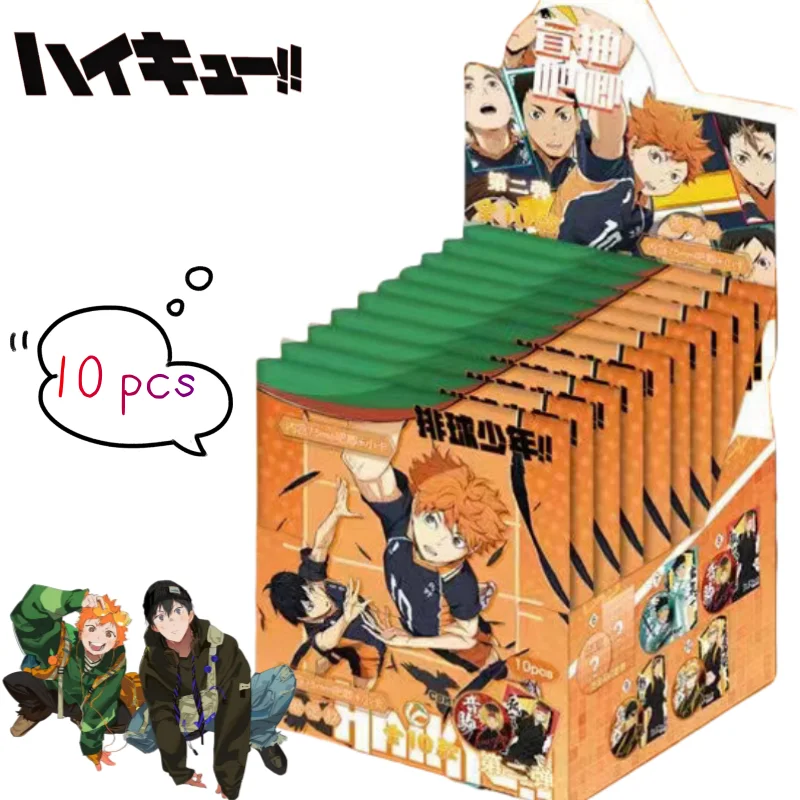 

Haikyu Kozume Kenma Hinata Shoyo Kageyama Tobio surprise blind box badge creative high-quality Guzi merchandise 75mm Baji toy
