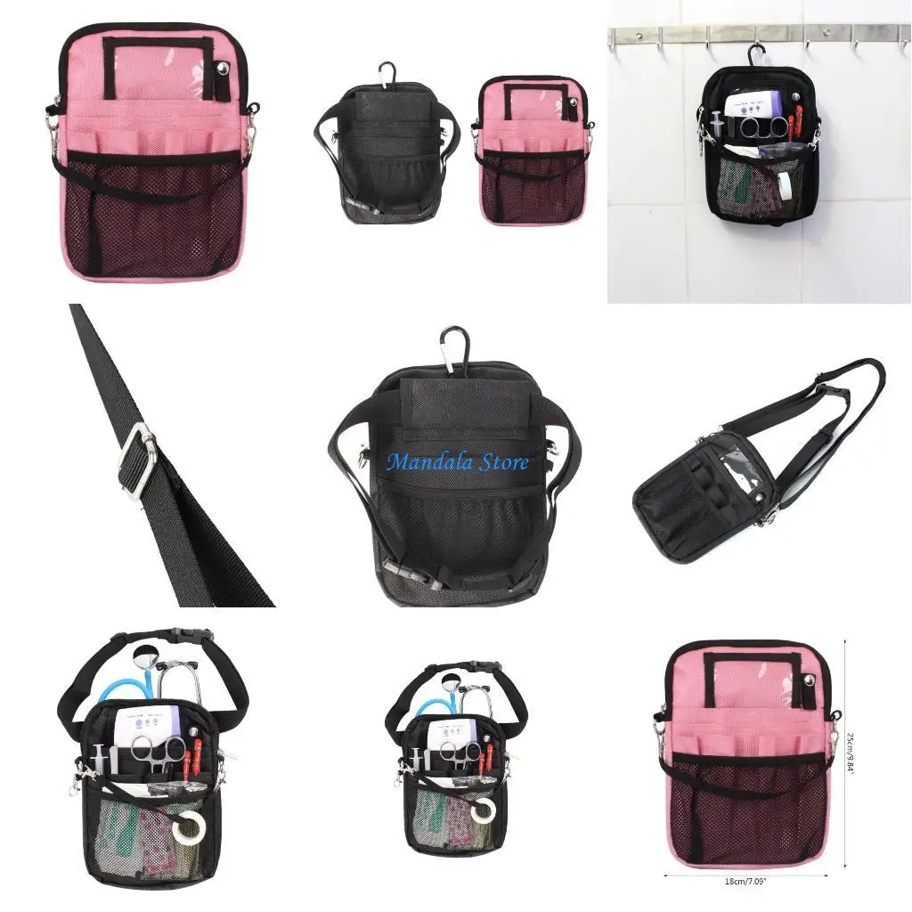 

U2JC Versatile Nurse Hip Bag for Healthcare Professionals, Adjustable Belt Strap Nurse Waist Nursing Bags