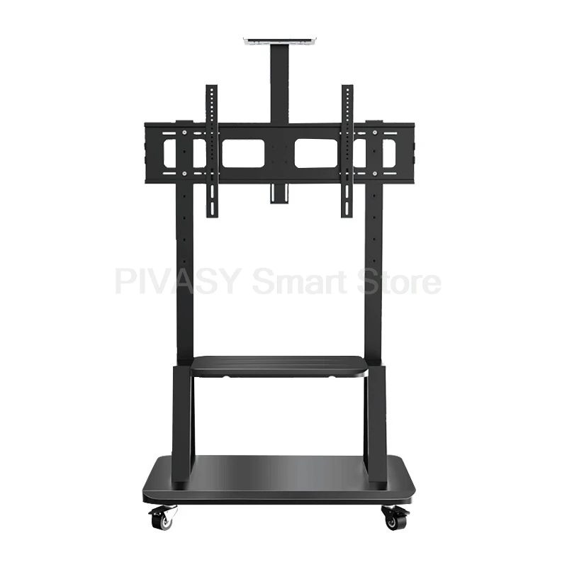 

32-65 Подставка для телевизора, мобильная подставка, универсальная напольная тележка, настенное крепление для телевизора, полка для монитора конференции, регулируемая высота, прочный, легкое движение