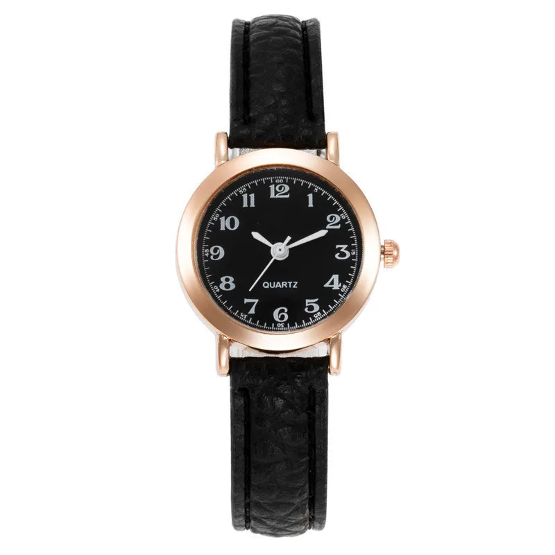 Relojes Vintage simples para mujer, reloj de pulsera con correa de cuero, relojes de pulsera casuales para mujer, alta calidad