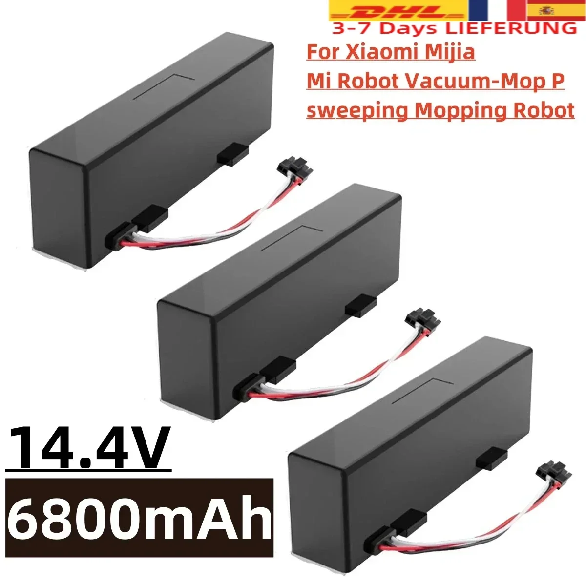 

Rechargeable Battery for VIOMI V2 Pro, Vacuum Cleaner, Sweeping, Mopping, Robot, VRVCLMB21B, MVVC01-JG, Original, 14.4V, 6800mAh