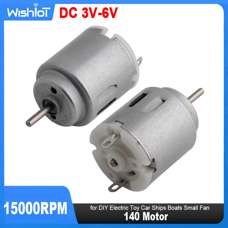 Standard Round 140 Electric Mini Motor 3V-6V 15000RPM High Speed Toy Ship Model Small Motor For Electronic Toys RC Car