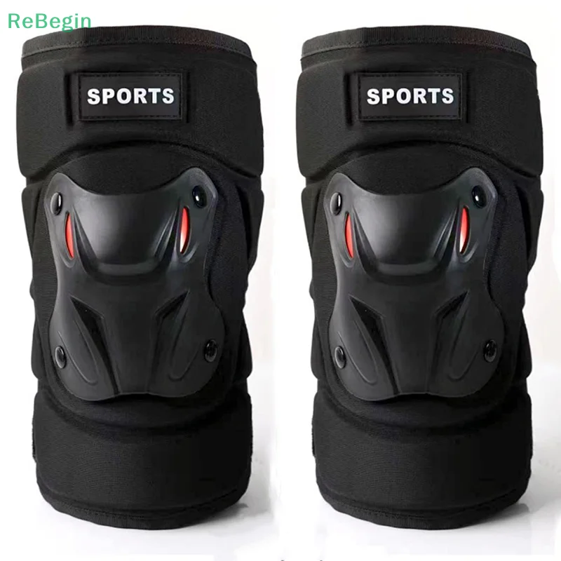 Motorcycle Men Protection Kneepad Guard Protective Anti-fall Off Road Breathable Protector Gear Windproof Racing Knee Pad Set