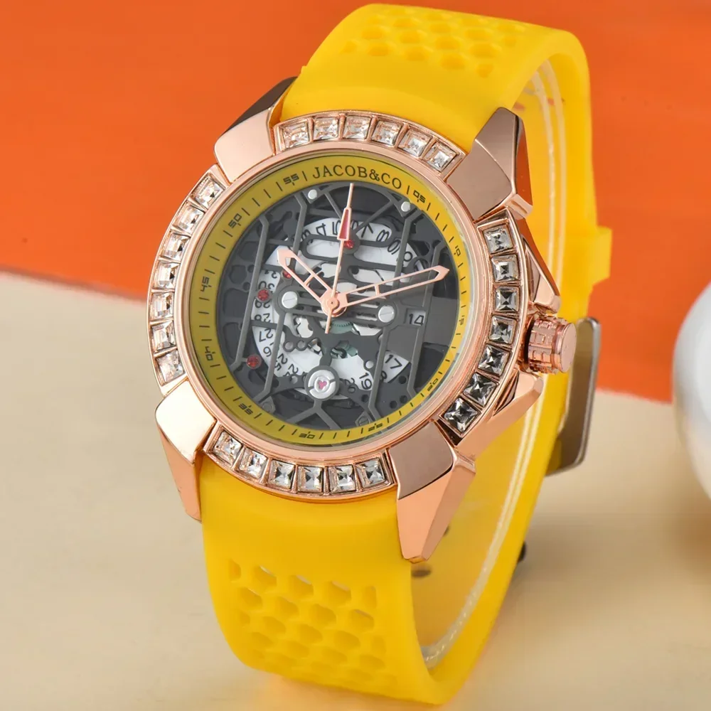 

Upscale Jacob & Co Original Brand Watche For Mens Classic Special Dial Multifunction WristWatch Business High Quality AAA Clock