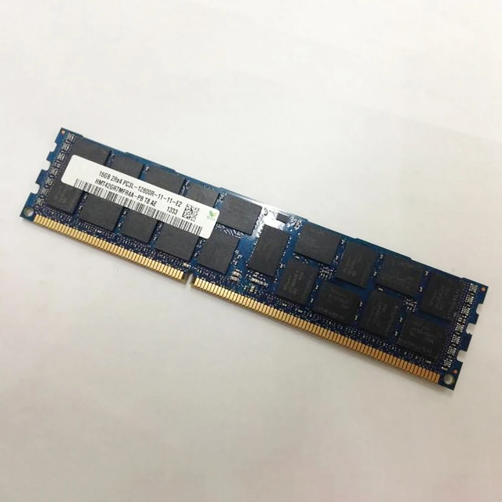 1PCS 16GB 16G DDR3L 1600 ECC REG PC3L-12800R RAM For SK Hynix Memory