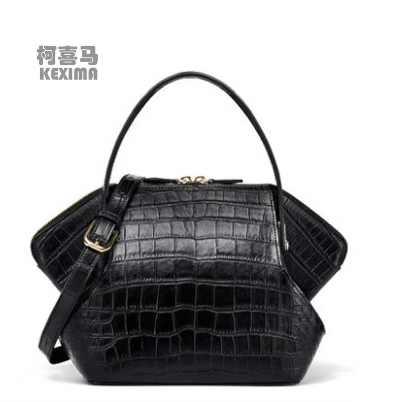 KEXIMA gete  new Crocodile skin women bag  ladies genuine leather single shoulder bag crocodile skin bag for ladies casual bag