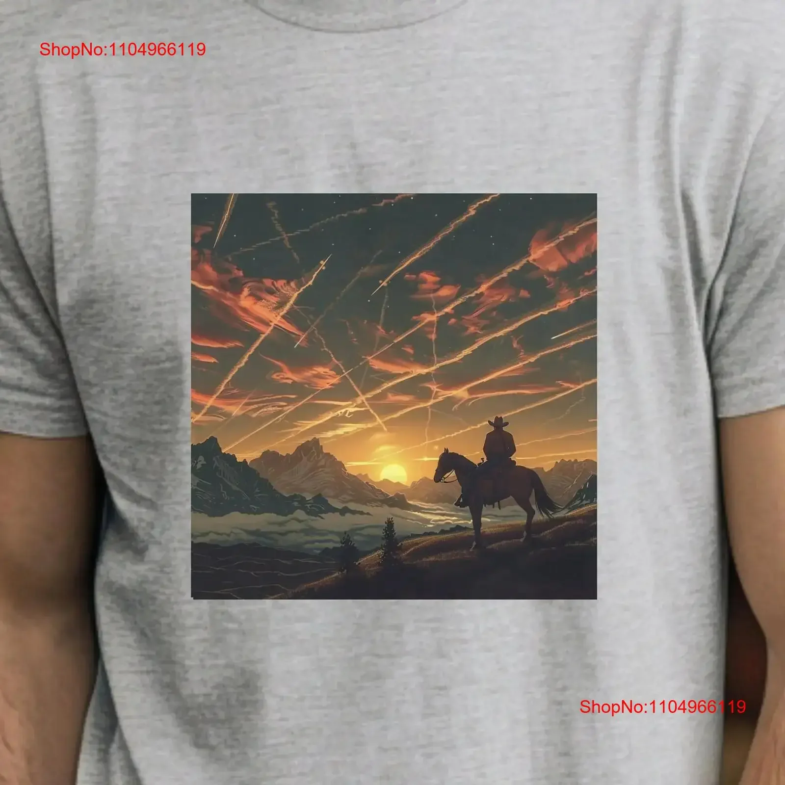 

Cowboy T Shirt Chemtrail Vintage Hiking Retro Casual Nature Hipster vintage Washed graphic streetwear Unisex Versatile fashion