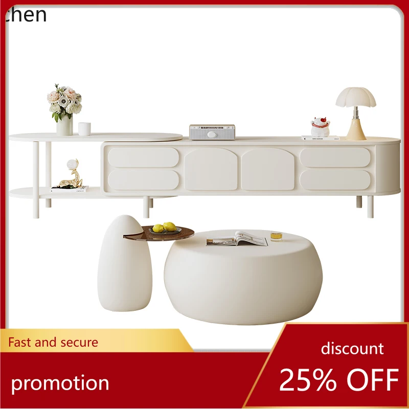 

HT cabinet combination living room small apartment wabi wind Internet celebrity chess coffee table penguin side table