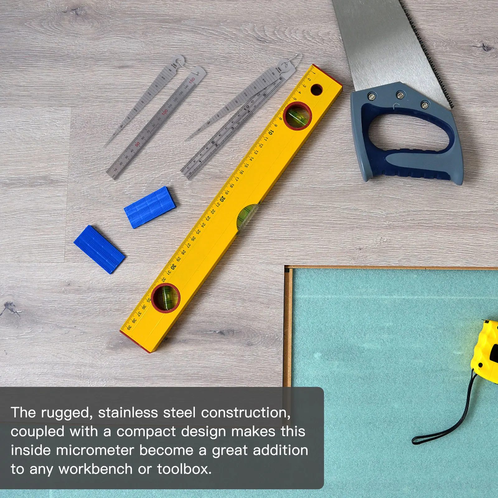 

Stainless Steel Gauge Welding Ruler Inspection Depth Measuring Stainless Steel Taper Gauge Tool Pocket Size Rustproof Silver