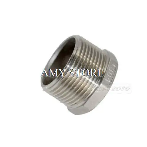 1-1/4" Male x 3/4" Female Thread Reducer Bushing M/F Pipe Fitting SS 304 BSP