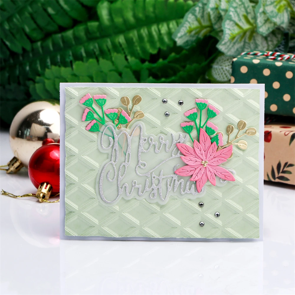 Born to Sparkle 3D Embossing Folder Floral Expressions for Scrapbooking,Card Making Craft Projects White Templates with Texture