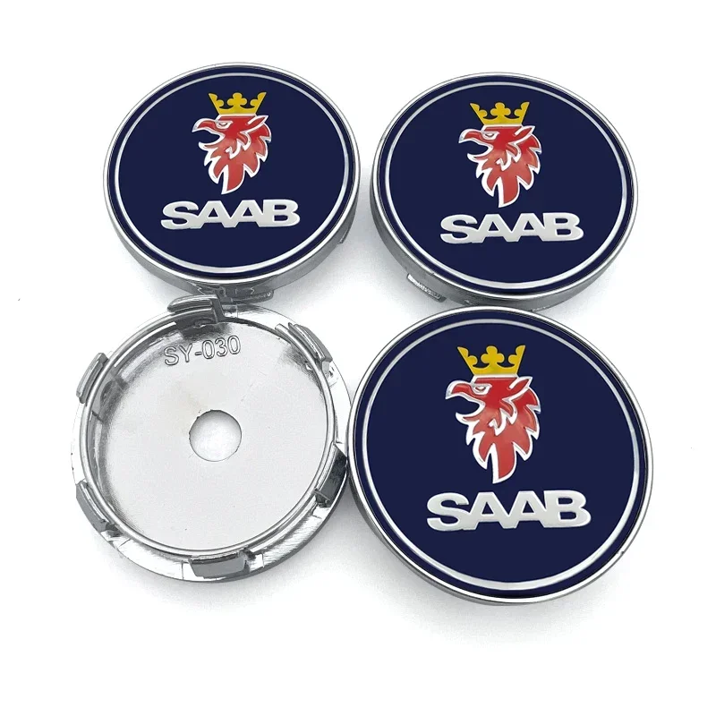 4pcs 56mm 60mm Vossen Wheel Center Hub Cap Car Rims Dust-proof Cover Hubcapss For Saab 9-3 93 9-5 9 3 900 9000 95 Scania Sweden