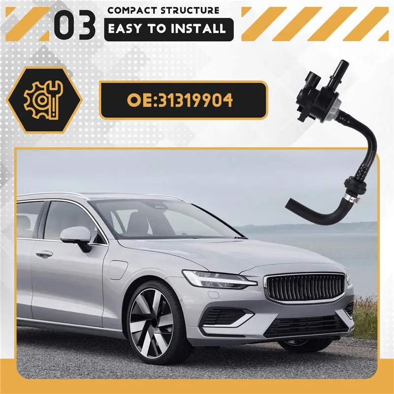HOT-Car Solenoid Valve Carbon Canister Fuel Tank Exhaust Valve 31319904 For Volvo S60 XC60 S80,Car Solenoid Valve Carbon Can