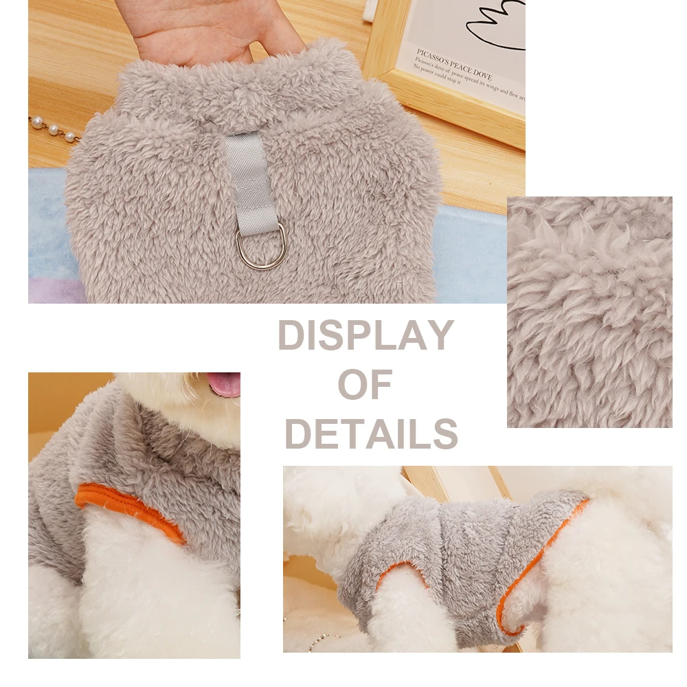 Winter Warm Small Dog Cat Clothes Soft Fleece Pet Puppy Clothing Vest For Small Medium Dogs Cats Chihuahua Yorkie Costume Outfit