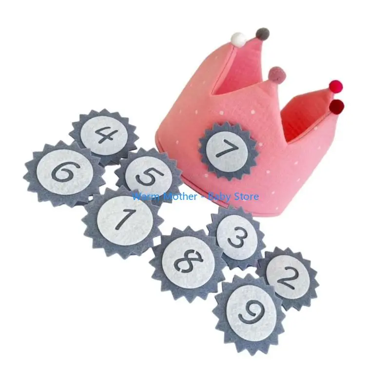 قبعة عيد ميلاد للأطفال على شكل تاج من إكسسوارات Fotografia دعائم حفلات أعياد الميلاد 57QE #4