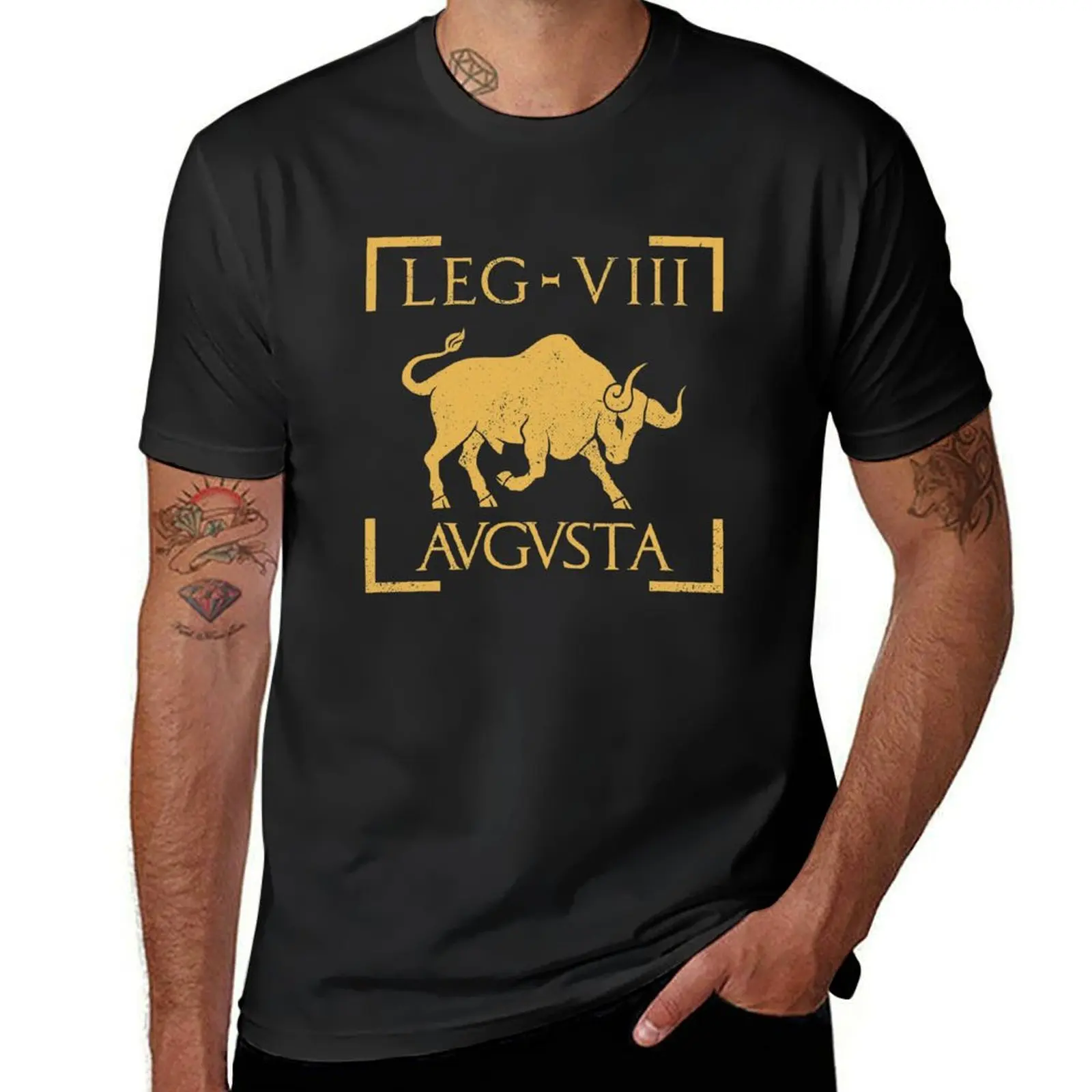 

Legio VIII Augusta Bull Emblem Roman Legion T-Shirt summer clothes plus size tops oversized anime clothes mens t shirts