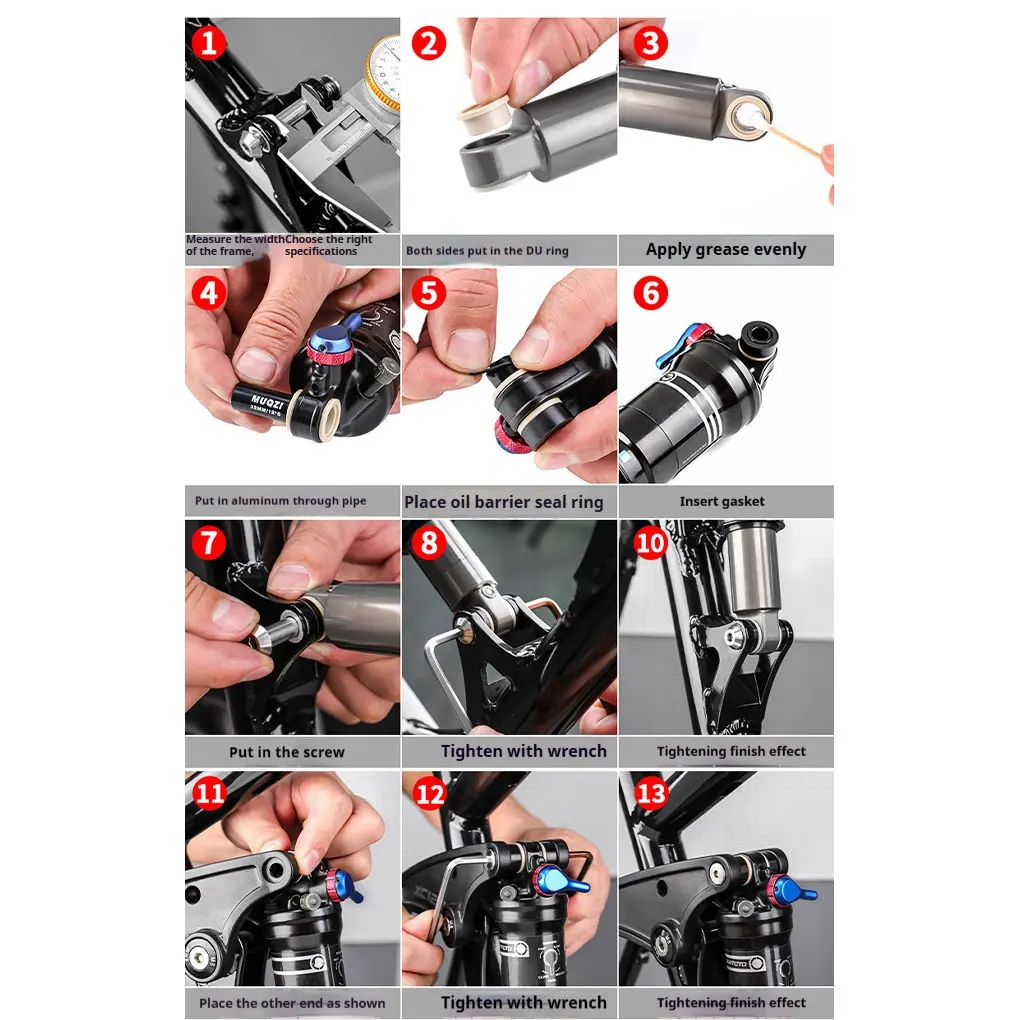 Ride In Comfort With Bicycle Rear Shock Absorber For Saddle For DH Bike Rear Shock For DU 24MM
