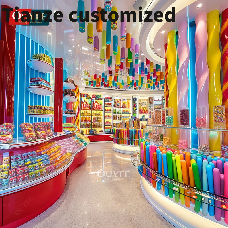 Customized-3D Design Service Lollipop Candy Display Candy Display Display Candy