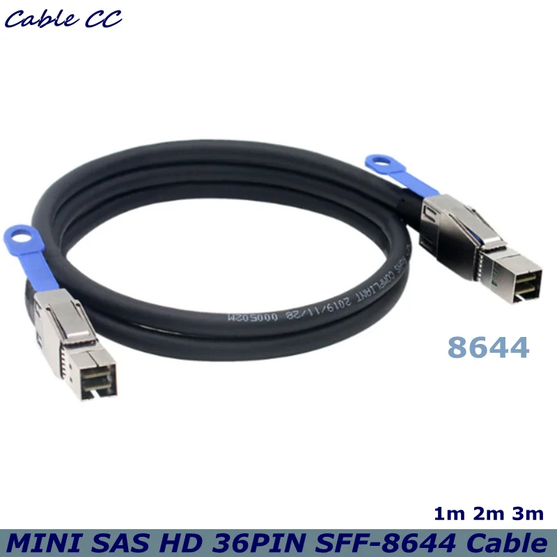 1m 2m 3m External HD Mini SAS 3.0 SFF 8644 to Mini SAS SFF 8644 HD 36PIN Cable 12Gbps Server External Hard Drive Cable