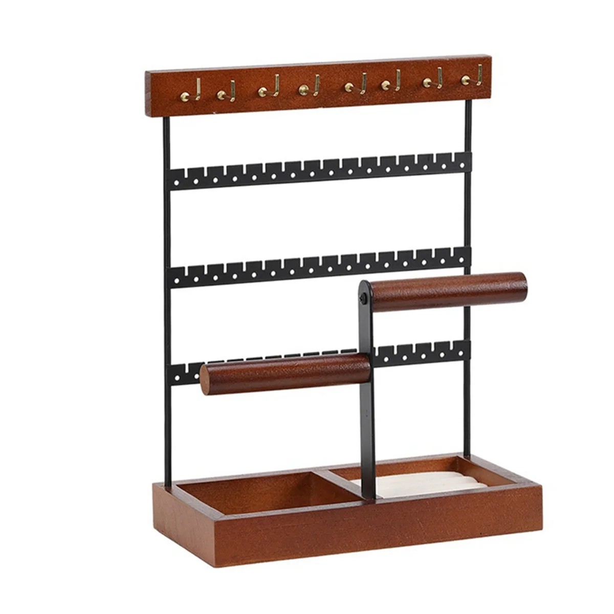 

AB7-Double Axis Jewelry Rack Hairpin Earring Ring Storage Rack Bracelet Necklace Jewelry Display Rack