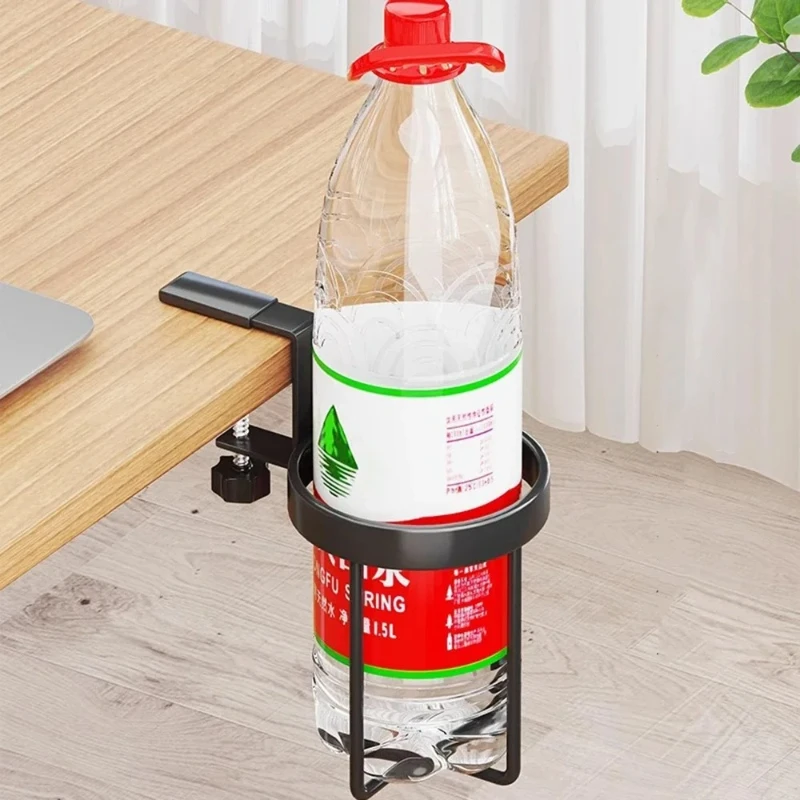 Wall Mount Desk Mug Holder Coffee Rack Adjustable Thickness Mug Holder Depth Office Desk Organizer Room Accessories Home Items