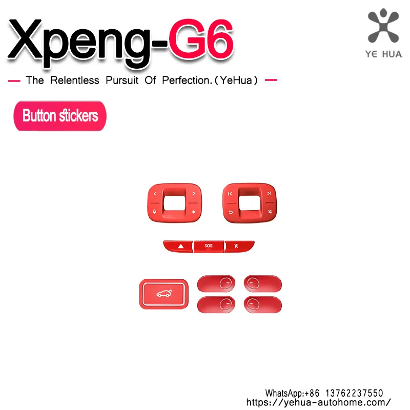 

Для Xpeng G6 2023-2025 автомобильный руль, меню управления, кнопка переключения, накладка, наклейки, автоаксессуары