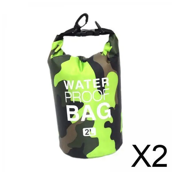 

Waterproof Dry Bag Small 2L Foldable Waist Pouch with Adjustable Strap for Kayak Fishing Boating and Camping