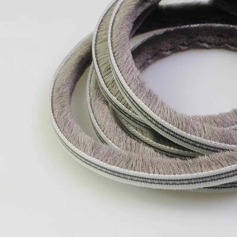 10 meters Felt Draught Excluder Wool Pile Weatherstrip Sliding Window Door Brush Seal +PVC Waterproof Hydro-Pro 7 x 12mm Gray