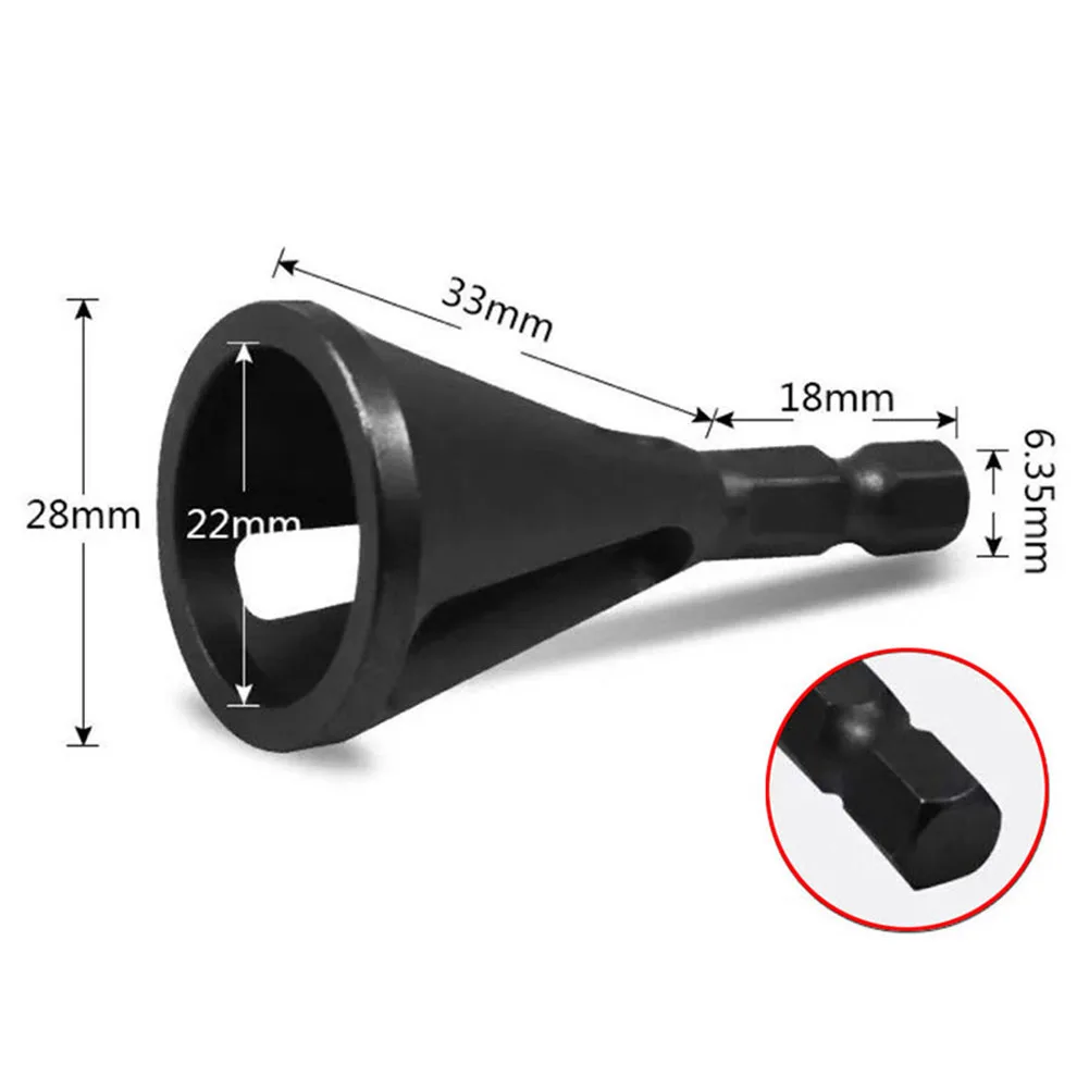 Deburring Externo Chanfro Ferramenta, 1/4 "Hex Shank, Triangular Shank, Remover Burr, Broca para Metal, 4Pcs