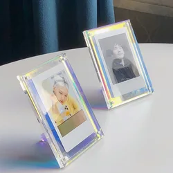 Acrylic Strong Magnetic Double-Sided 3 Inch Photo Frame Transparent For Fujifilm Instax Film 12 11 8 7 90 evo Picture Decorate