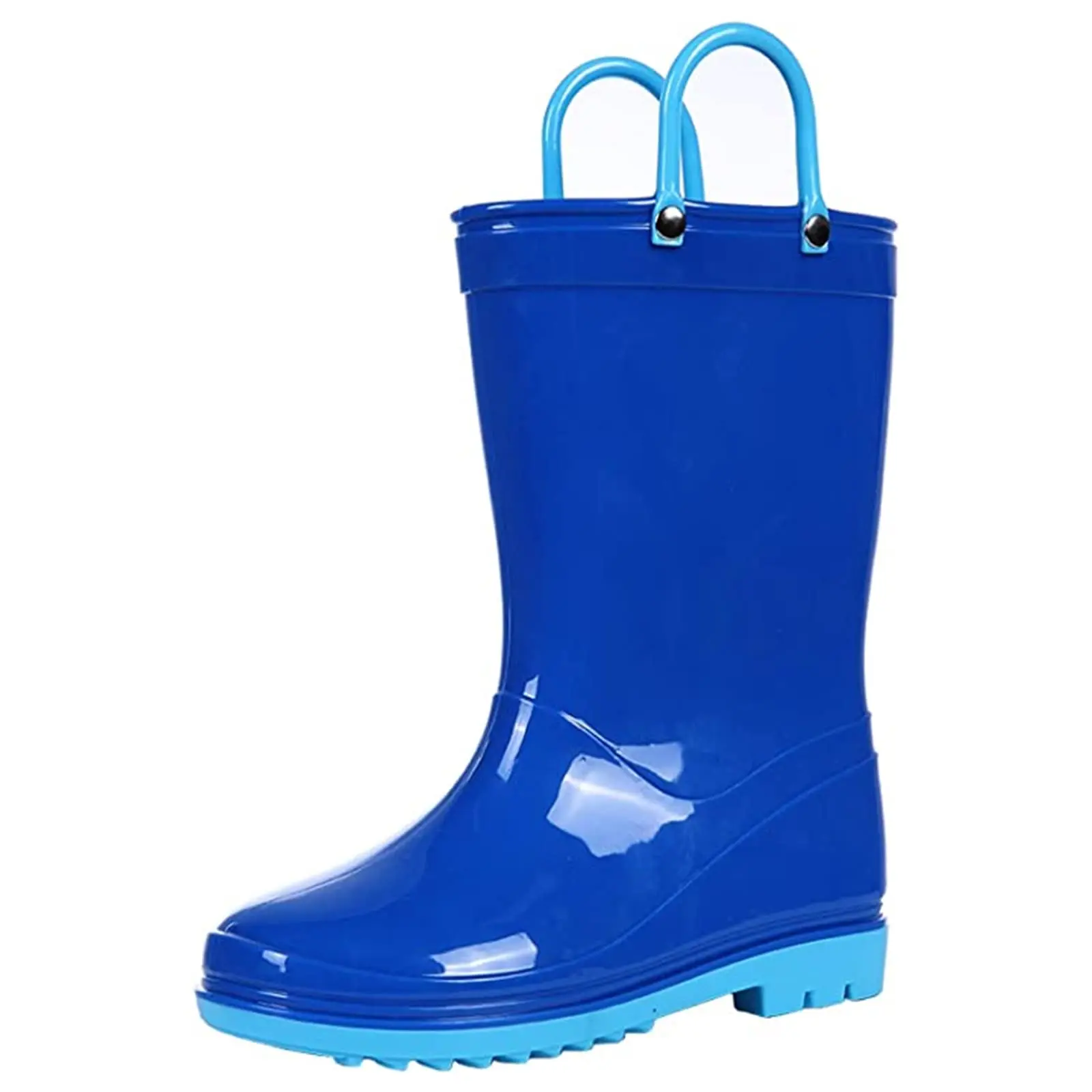 

Litfun Children Rubber Rain Boots Boys Girls Cute Colorful Waterproof Boots Kids Rain Boots With Handles Non-slip Garden Shoes